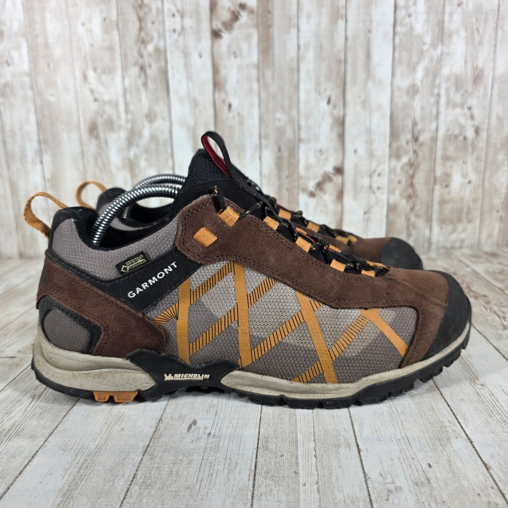 Garmont Mens Hiking Shoes Brown GoreTex Michelin Soles‎ Size 10